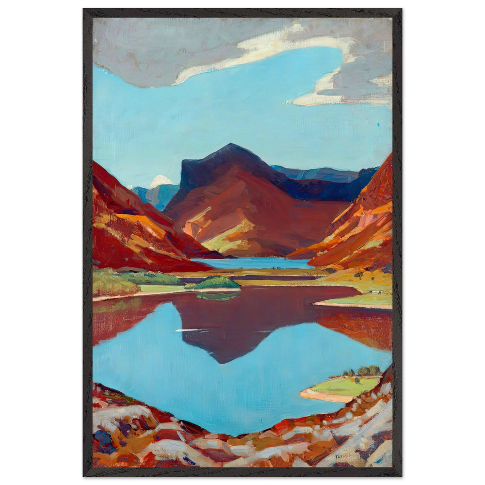 The Lake District for Holidays, Honister Crag by Algernon Talmage, framed poster