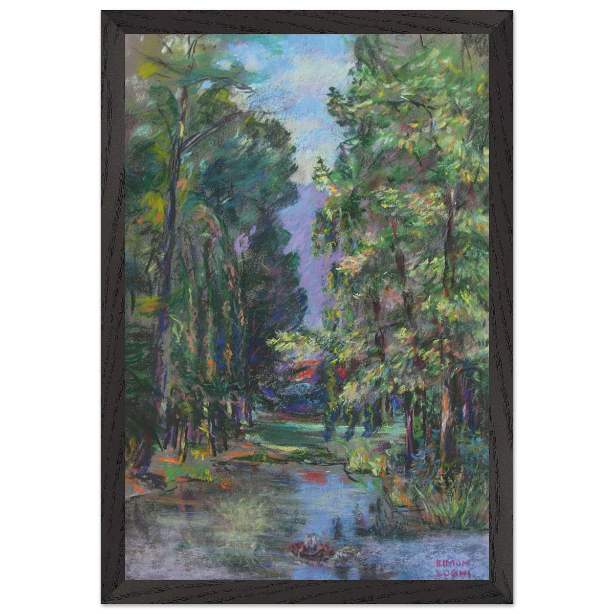 The Lake in the Forest by Kimon Loghi, framed poster, view 2