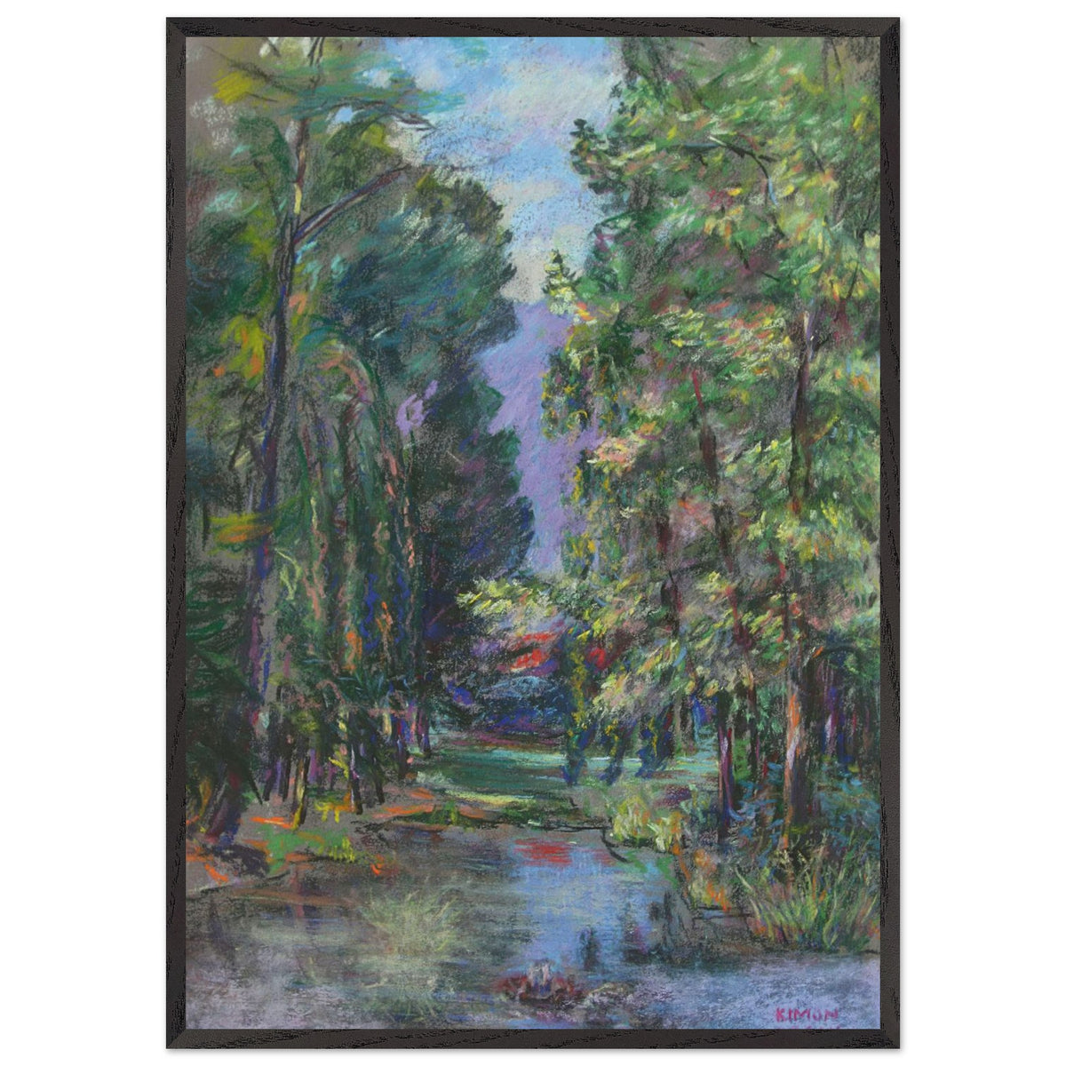 The Lake in the Forest by Kimon Loghi, framed poster, view 3