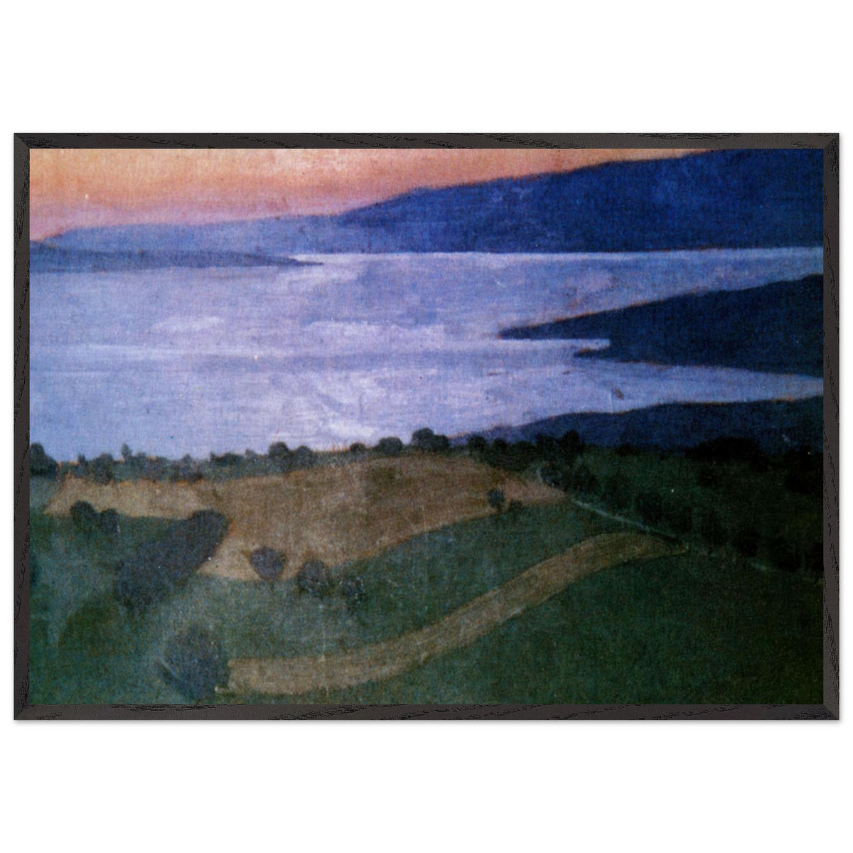 The Lake Lema, Effect of the Evening by Felix Vallotton, framed poster, view 3
