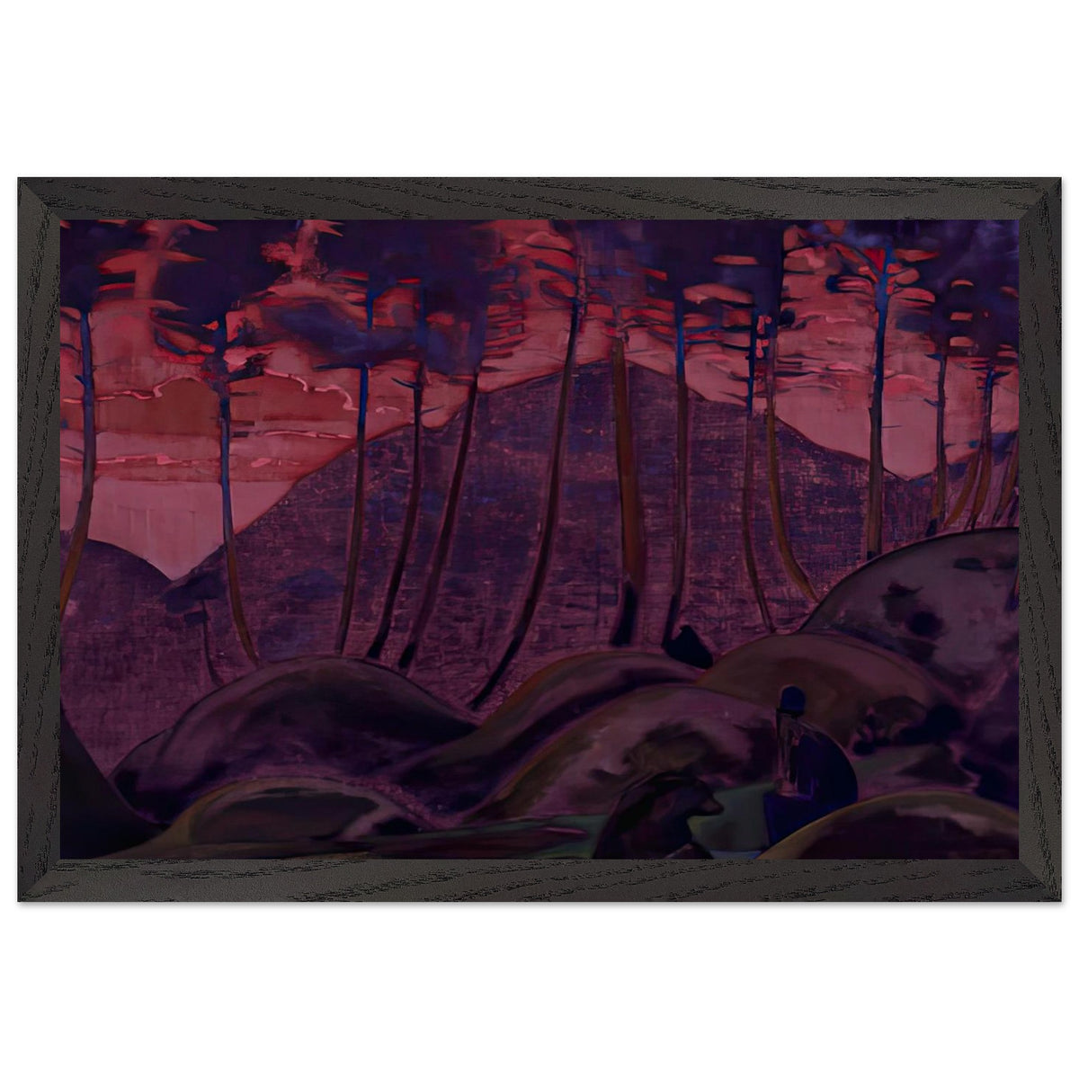 The Language of the Forest by Nicholas Roerich, framed poster, view 2