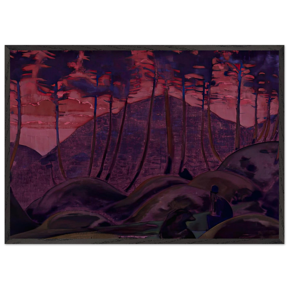 The Language of the Forest by Nicholas Roerich, framed poster, view 3