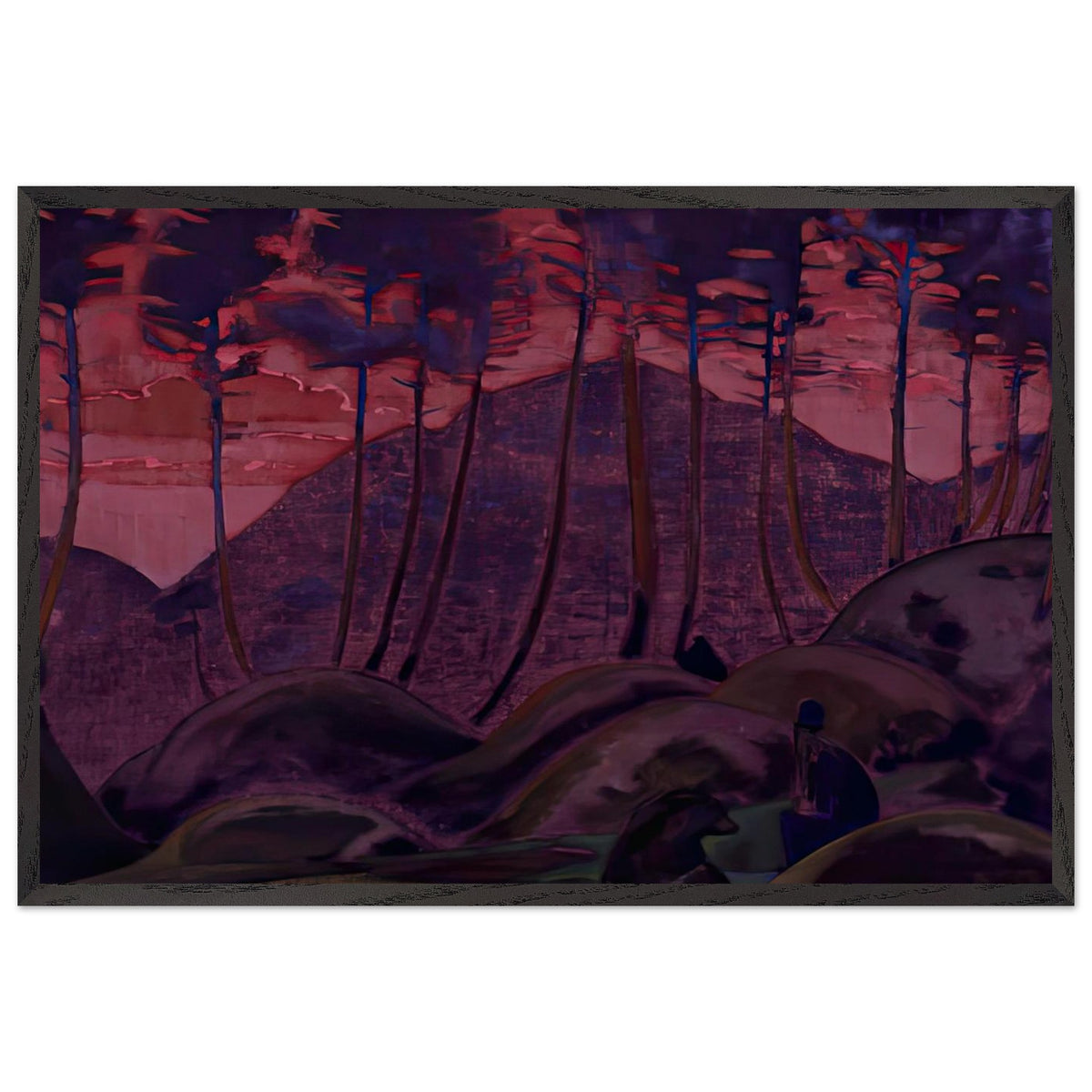 The Language of the Forest by Nicholas Roerich, framed poster
