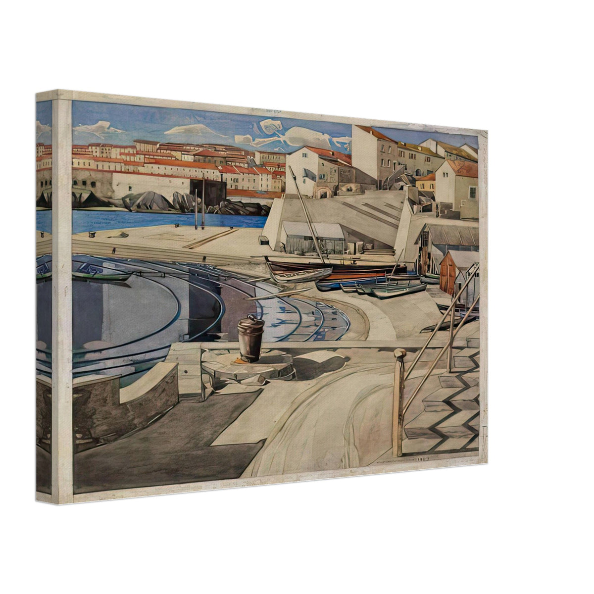 The Little Bay, Port Vendres by Charles Rennie Mackintosh, canvas, view 2