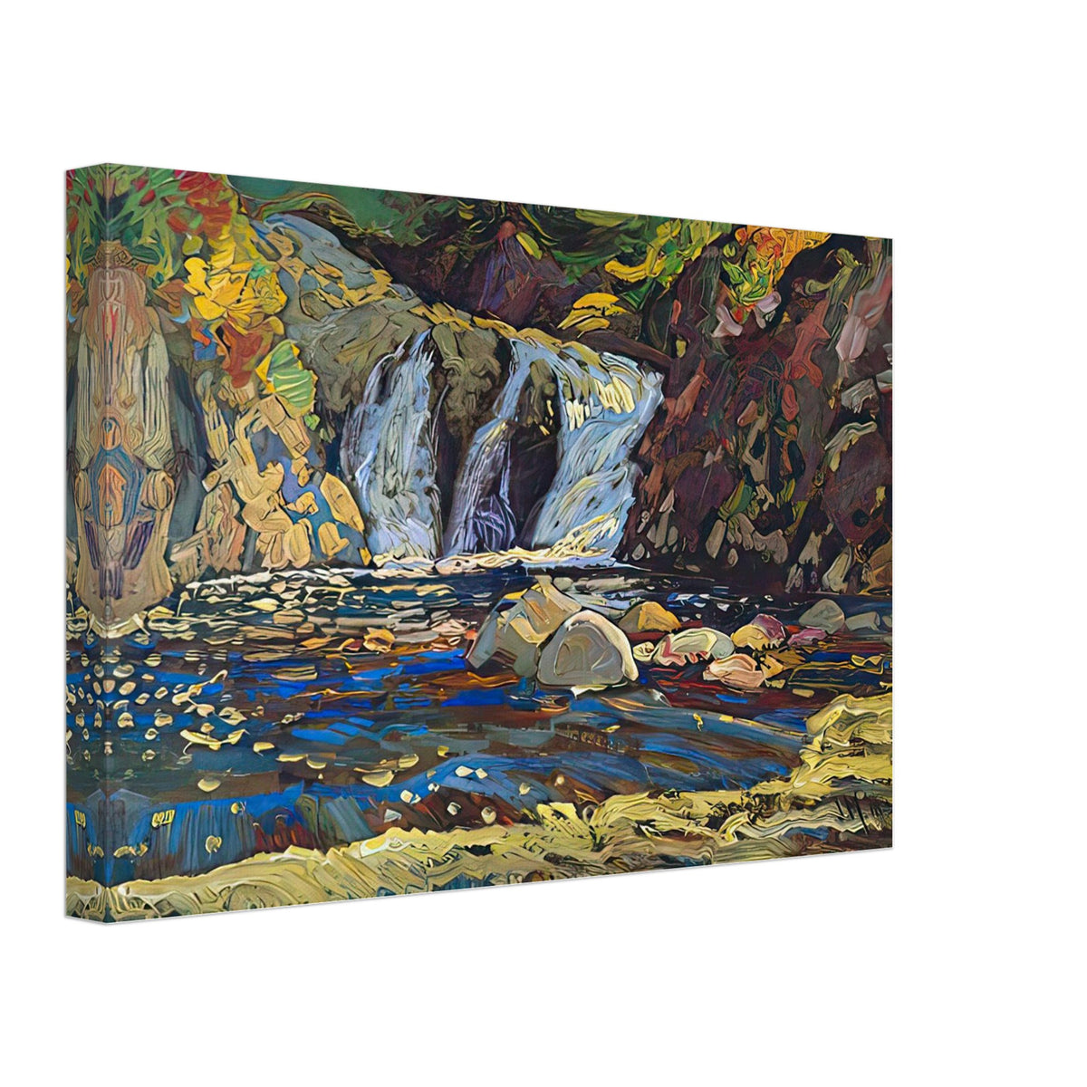 The Little Falls Sketch by J. E. H. MacDonald, canvas, view 2