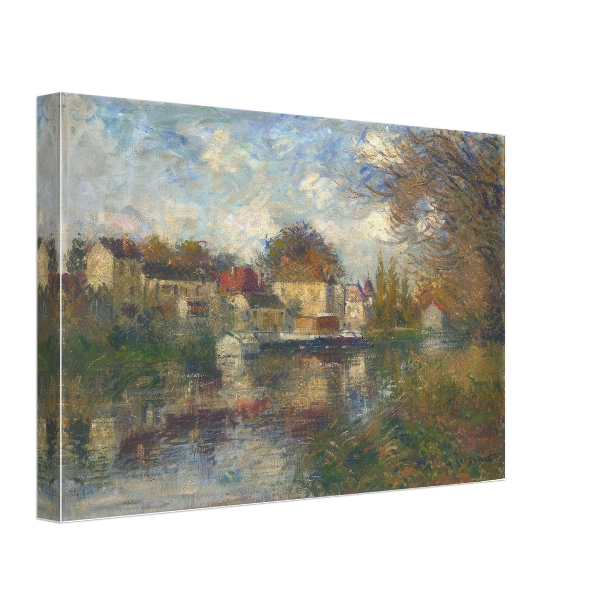 The Loing at Moret by Gustave Loiseau, canvas, view 2