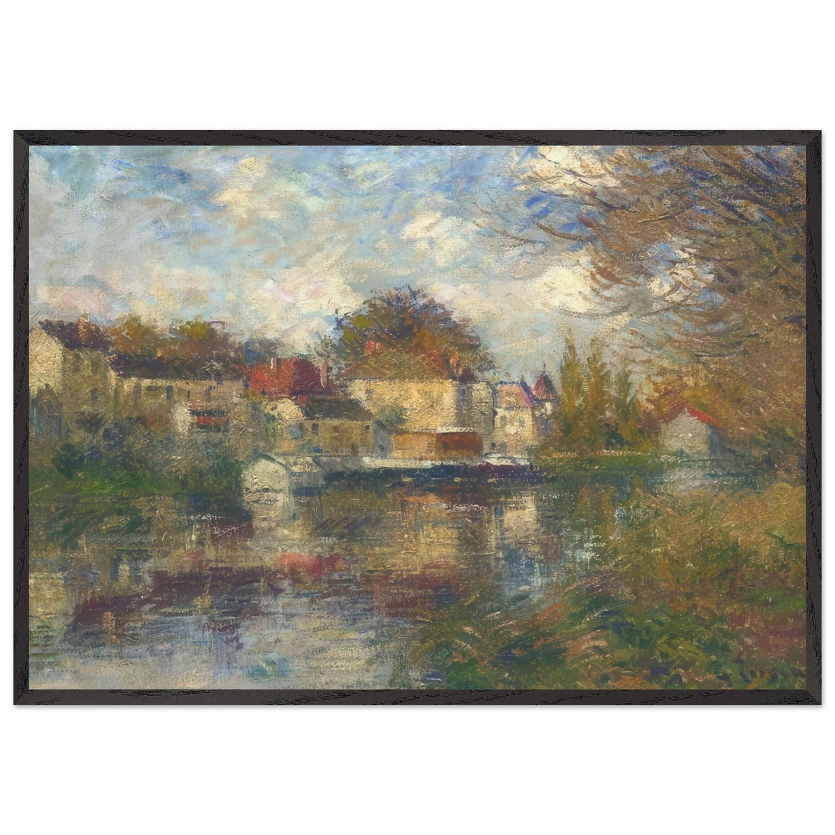 The Loing at Moret by Gustave Loiseau, framed poster, view 3