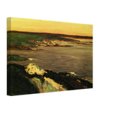 The Lookout Green and Orange Cliffs, Gloucester by John French Sloan, canvas, view 2