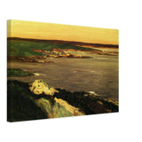 The Lookout Green and Orange Cliffs, Gloucester by John French Sloan, canvas