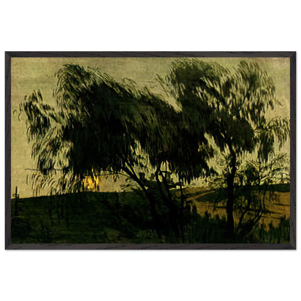 The Moon by Anna Ostroumova-Lebedeva, framed poster