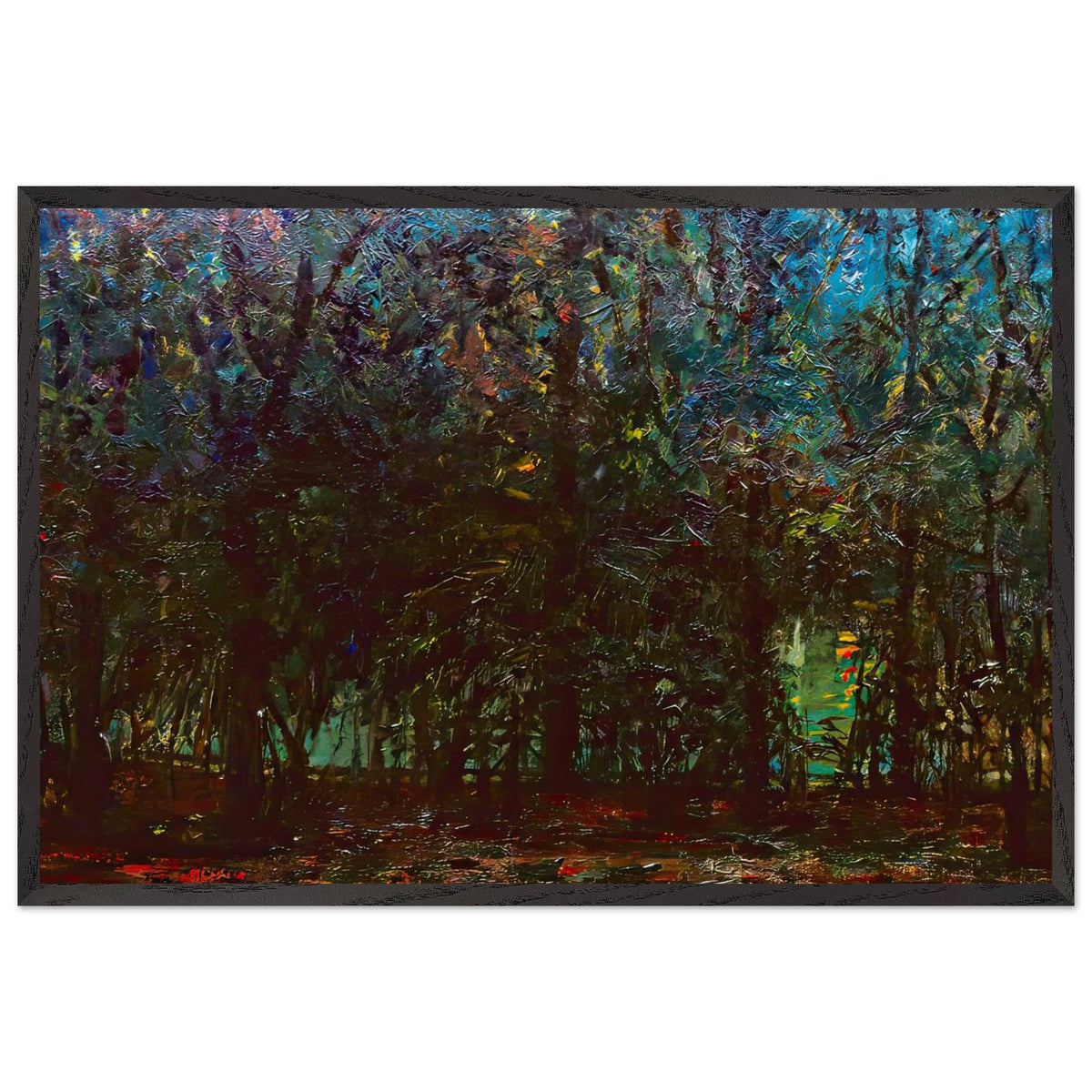 The Night by Kimon Loghi, framed poster