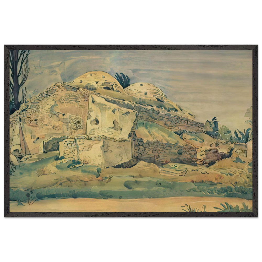 The Old Bathhouses in Karasubazar by Konstantin Bogaevsky, framed poster