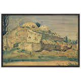 The Old Bathhouses in Karasubazar by Konstantin Bogaevsky, framed poster