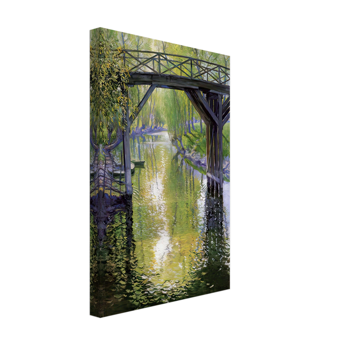 The Old Bridge, France by Guy Rose, canvas, view 2