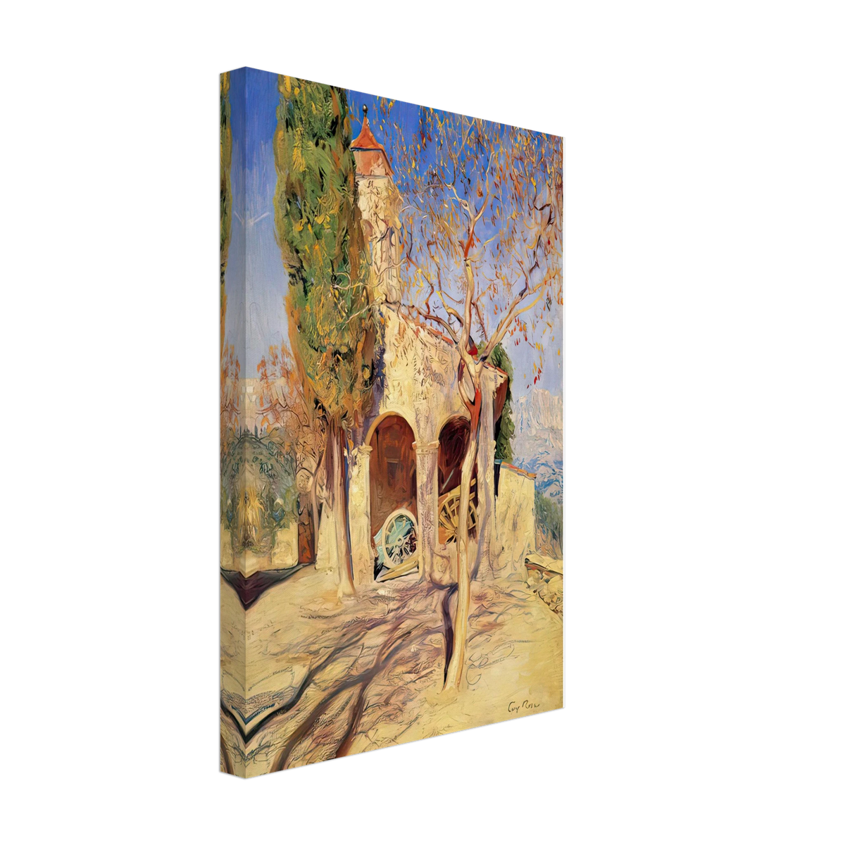 The Old Church at Cagnes by Guy Rose, canvas, view 2