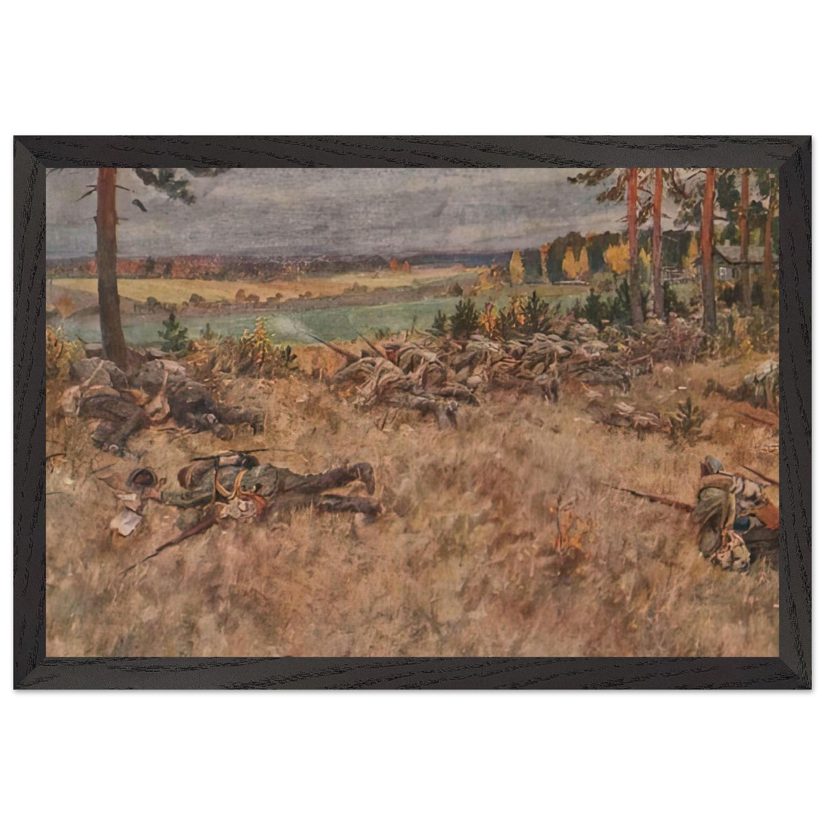 The onset of chain by Ivan Vladimirov, framed poster, view 2