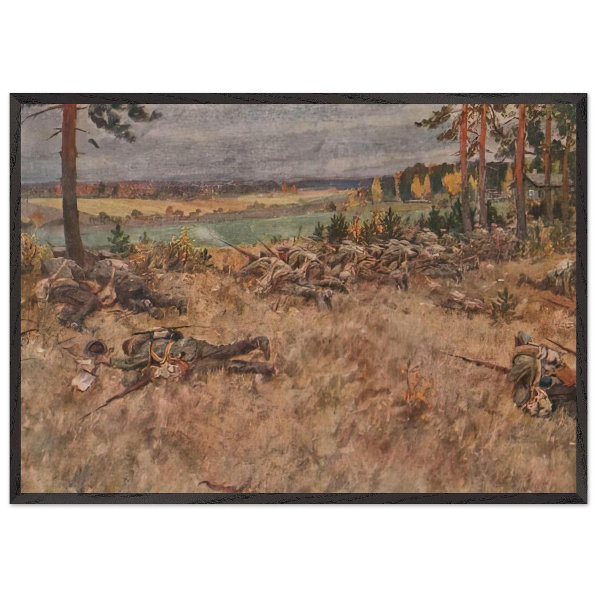 The onset of chain by Ivan Vladimirov, framed poster, view 3