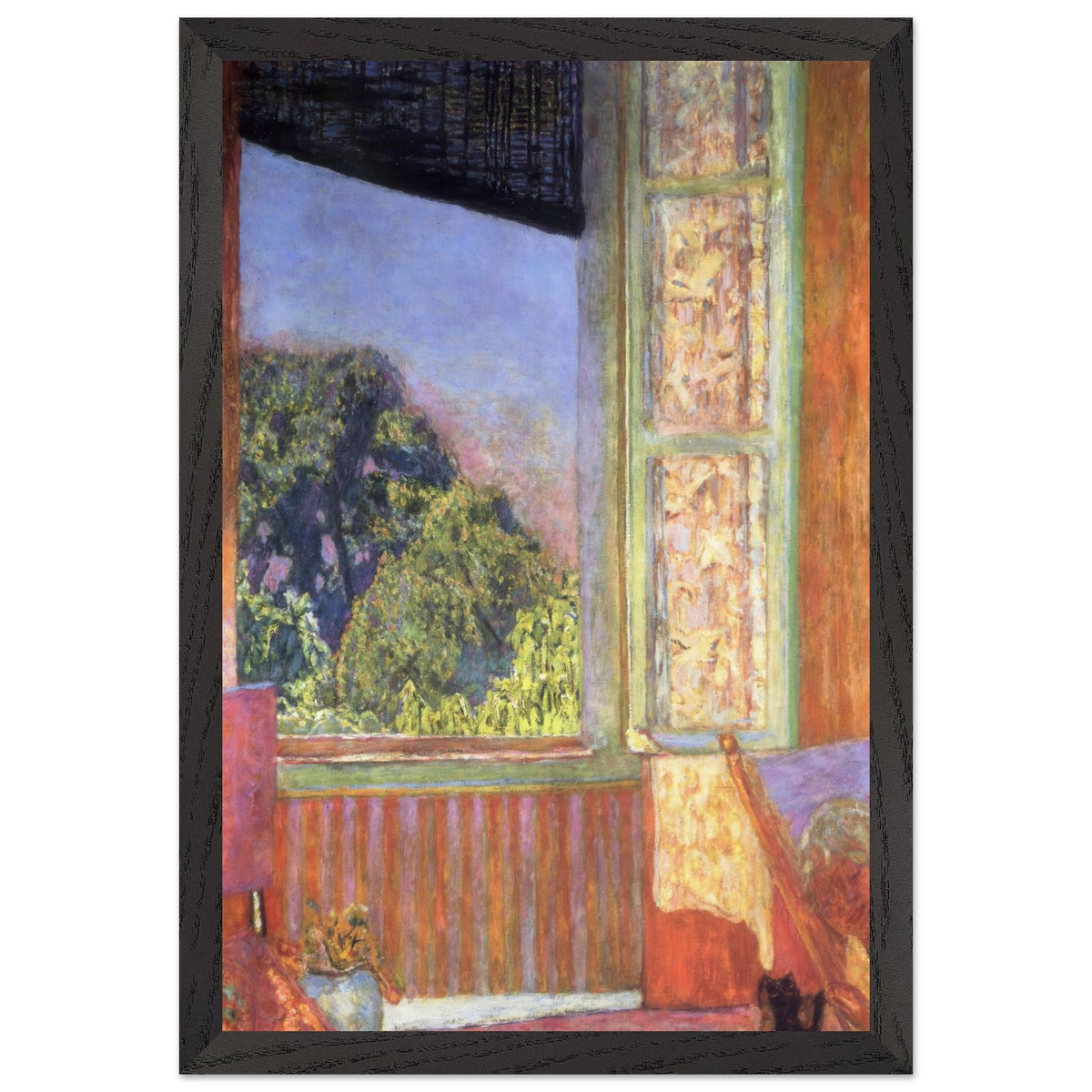The Open Window by Pierre Bonnard, framed poster, view 2