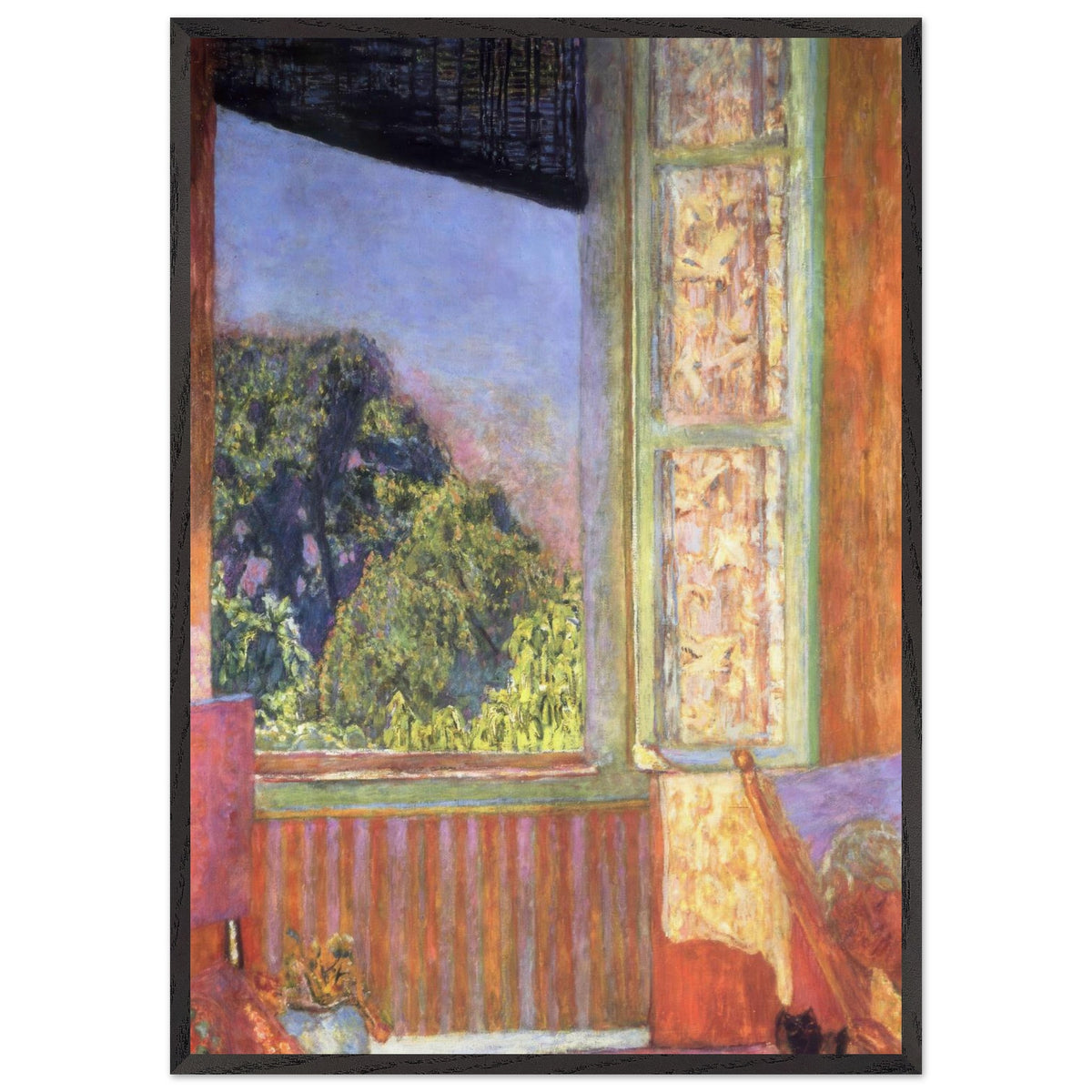 The Open Window by Pierre Bonnard, framed poster, view 3