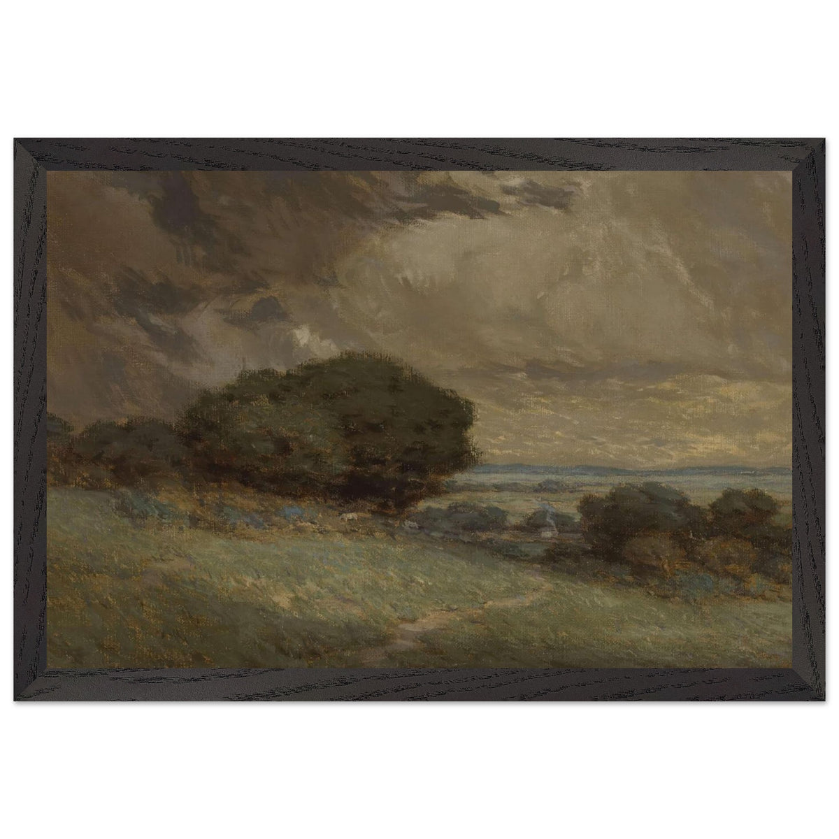 The Passing Storm by Granville Redmond, framed poster, view 2