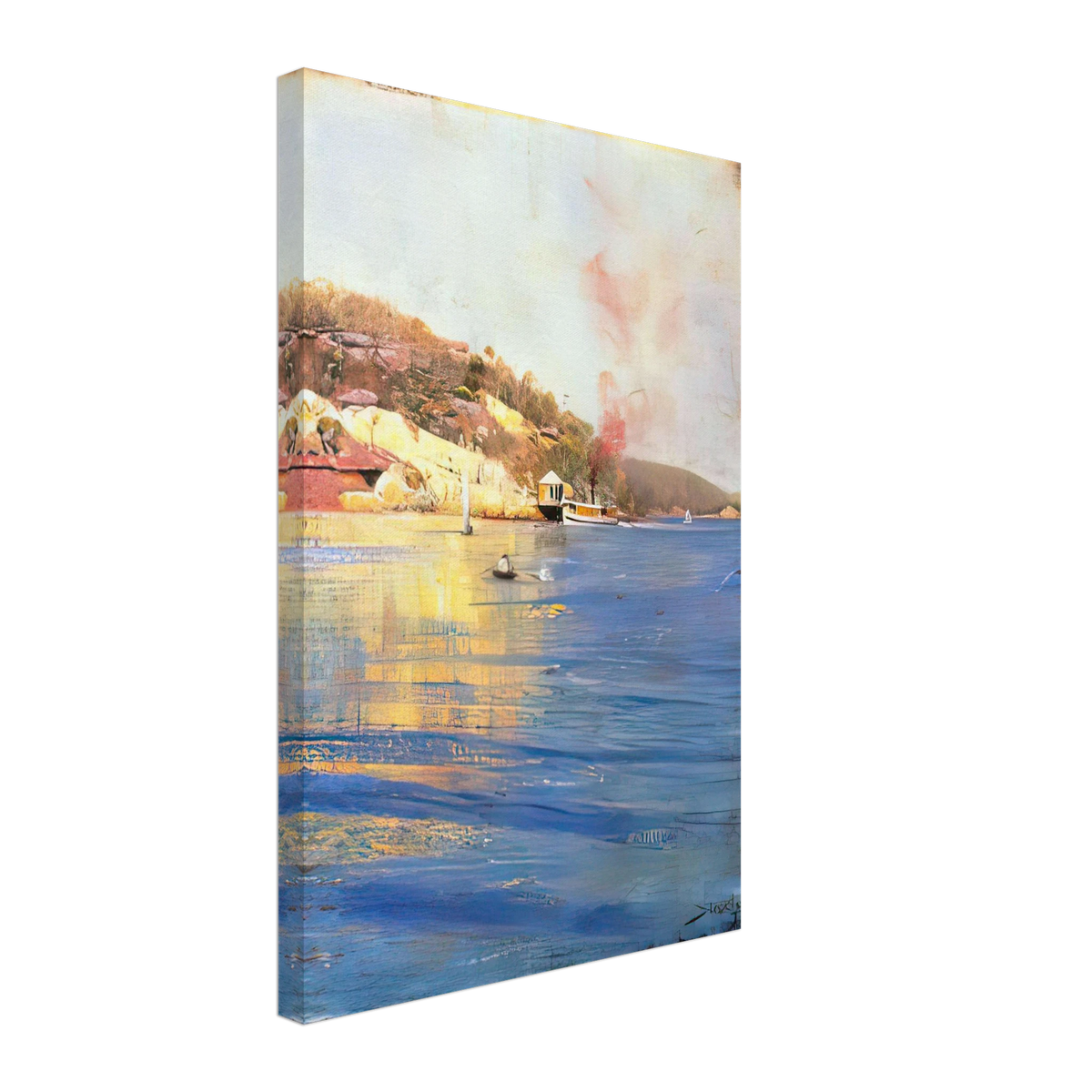 The Point Wharf, Mosman Bay by Arthur Streeton, canvas