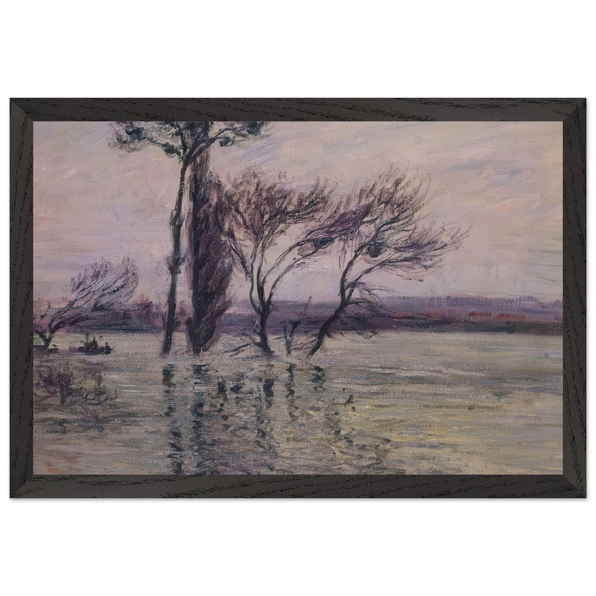 The Pointe de L Ile Under Water by Gustave Loiseau, framed poster, view 2