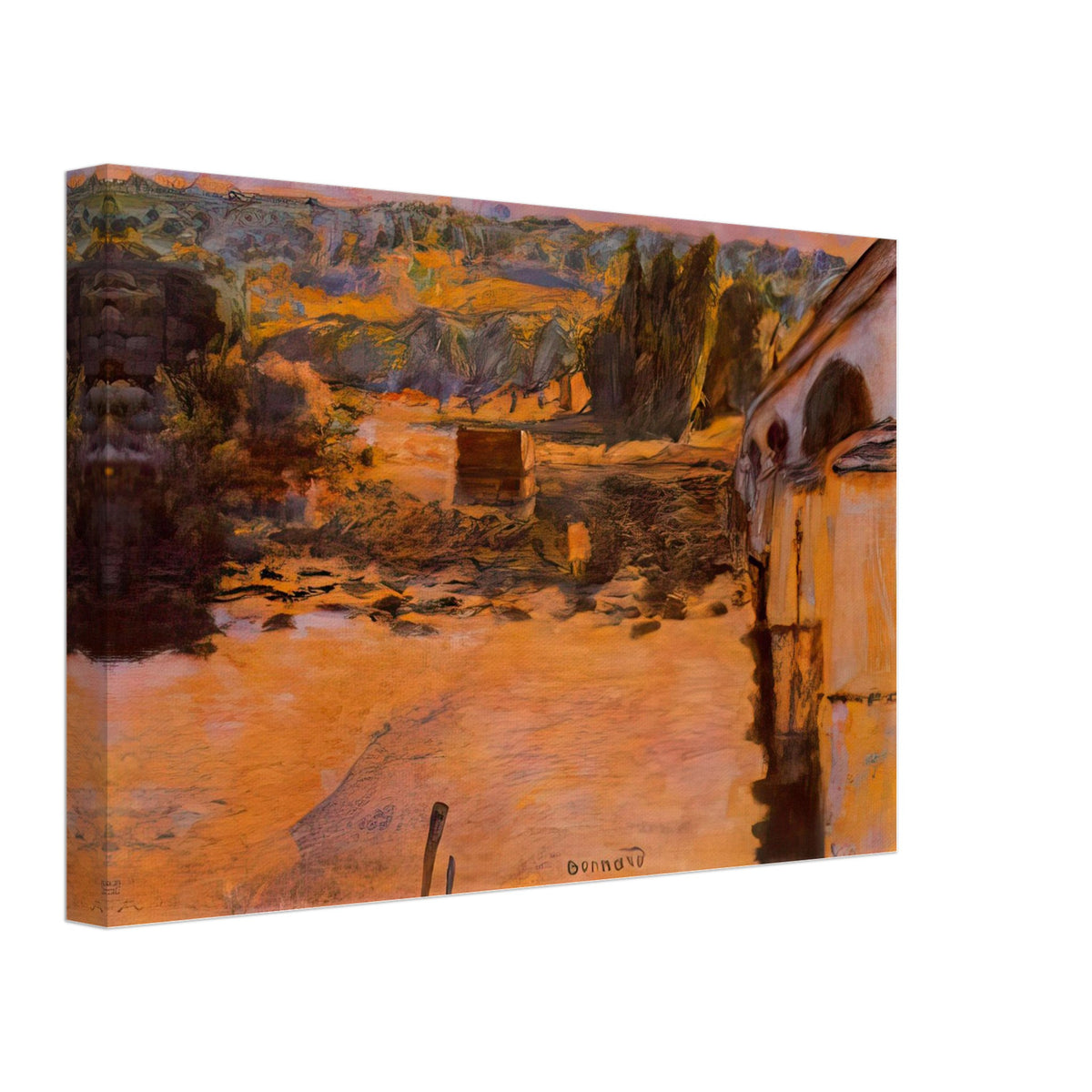 The Pont de Vernon by Pierre Bonnard, canvas, view 2