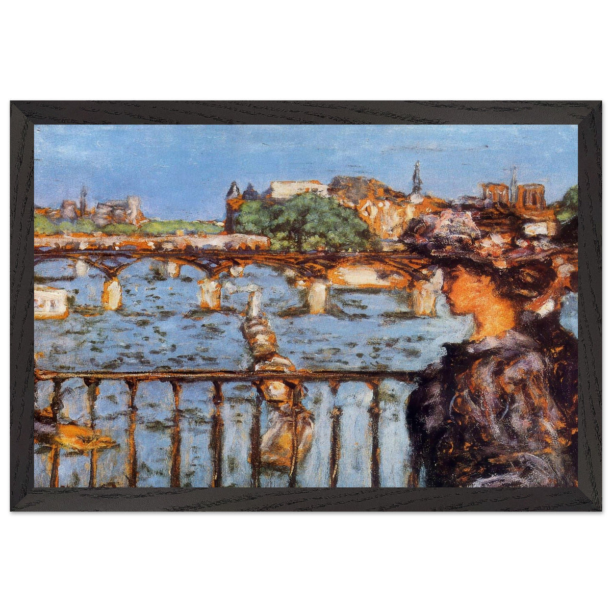The Pont des Arts by Pierre Bonnard, framed poster, view 2