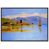 The Port of Pully by Felix Vallotton, framed poster, view 3