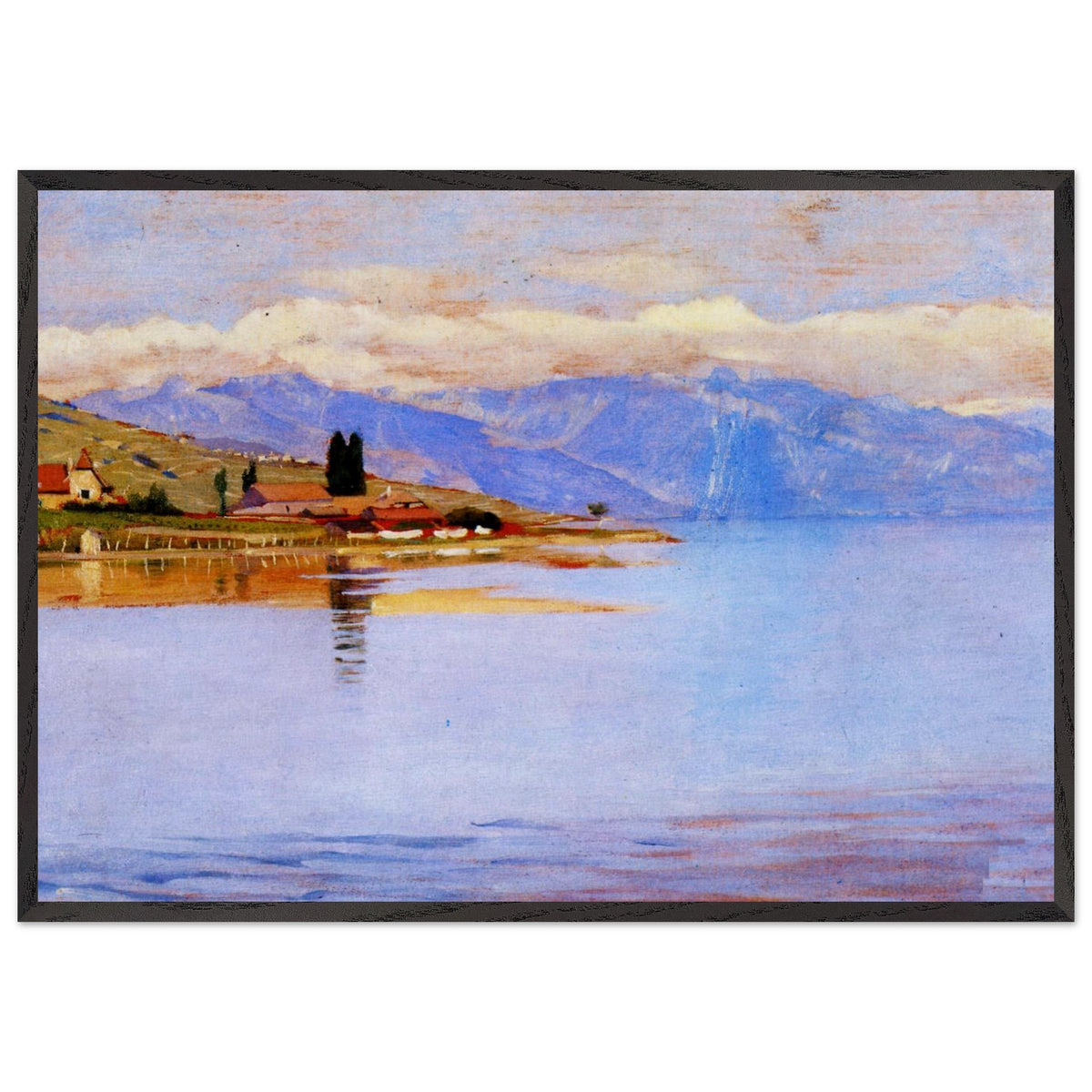 The Port of Pully (Study) by Felix Vallotton, framed poster, view 3