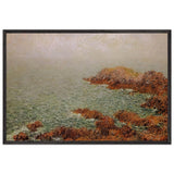 The Red Rocks by Gustave Loiseau, framed poster
