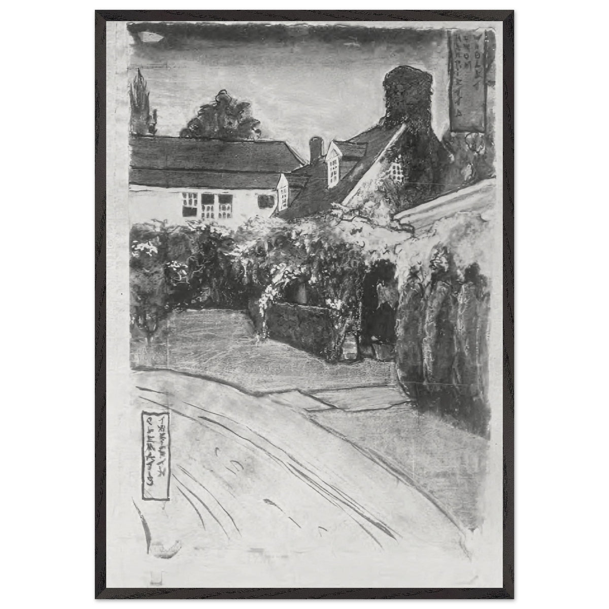The Red Rose by Violet Oakley, framed poster, view 3