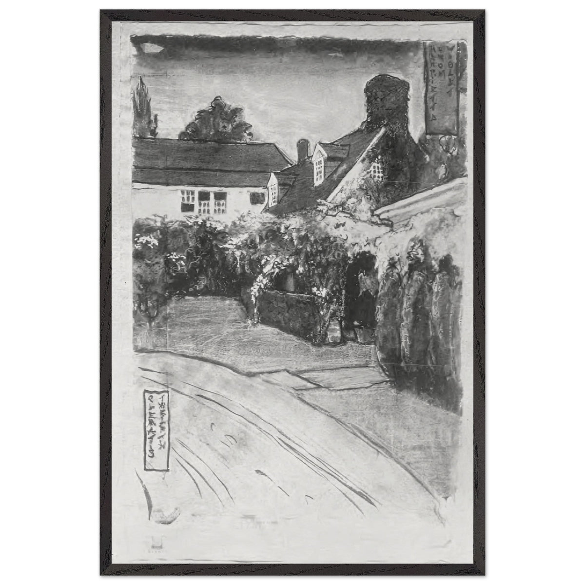 The Red Rose by Violet Oakley, framed poster