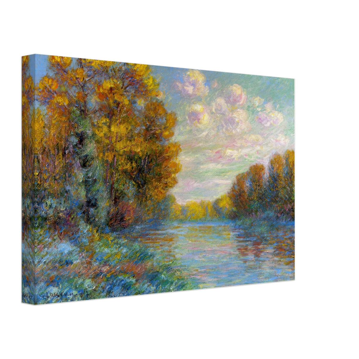 The River in Autumn by Gustave Loiseau, canvas, view 2