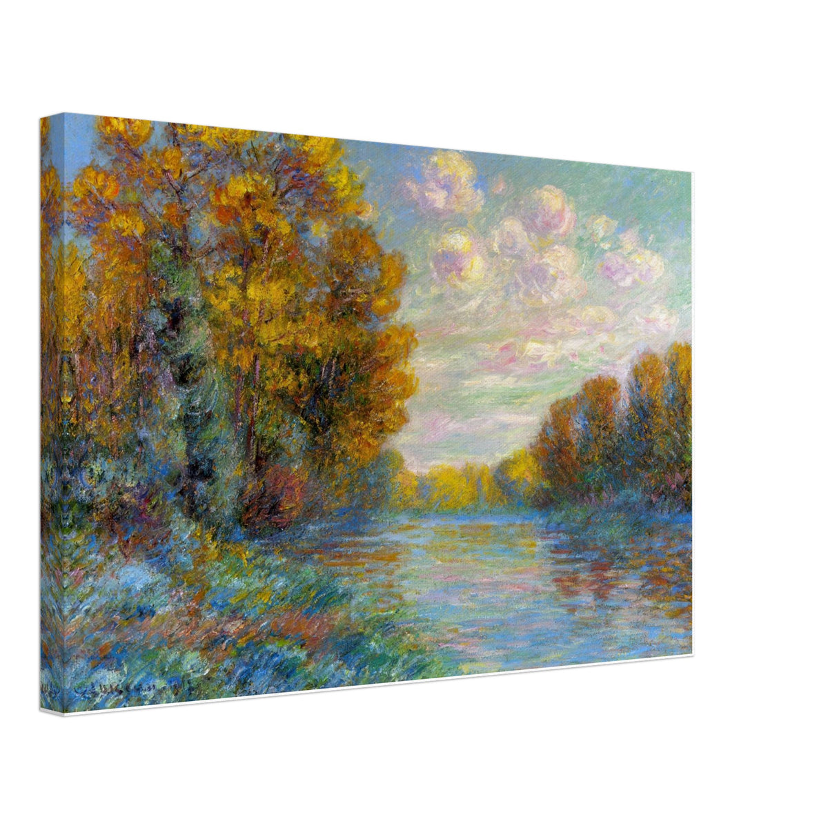 The River in Autumn by Gustave Loiseau, canvas