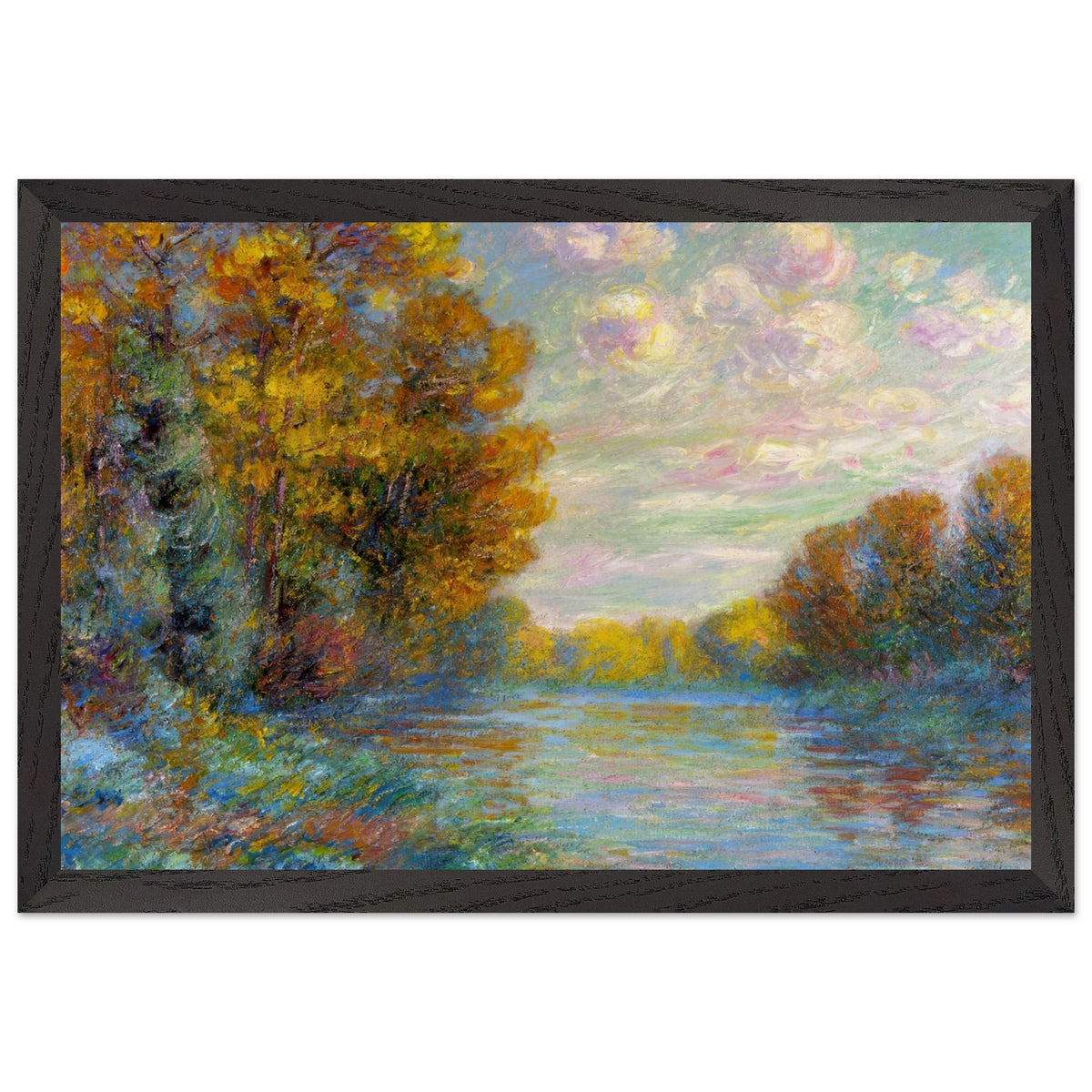 The River in Autumn by Gustave Loiseau, framed poster, view 2