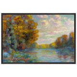 The River in Autumn by Gustave Loiseau, framed poster