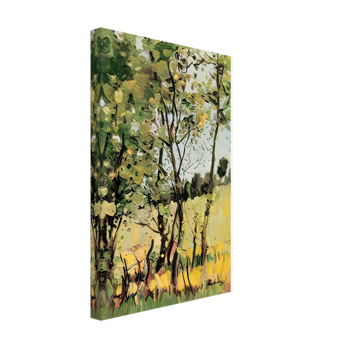 The River Meadow at Poduri by Stefan Luchian, canvas, view 2