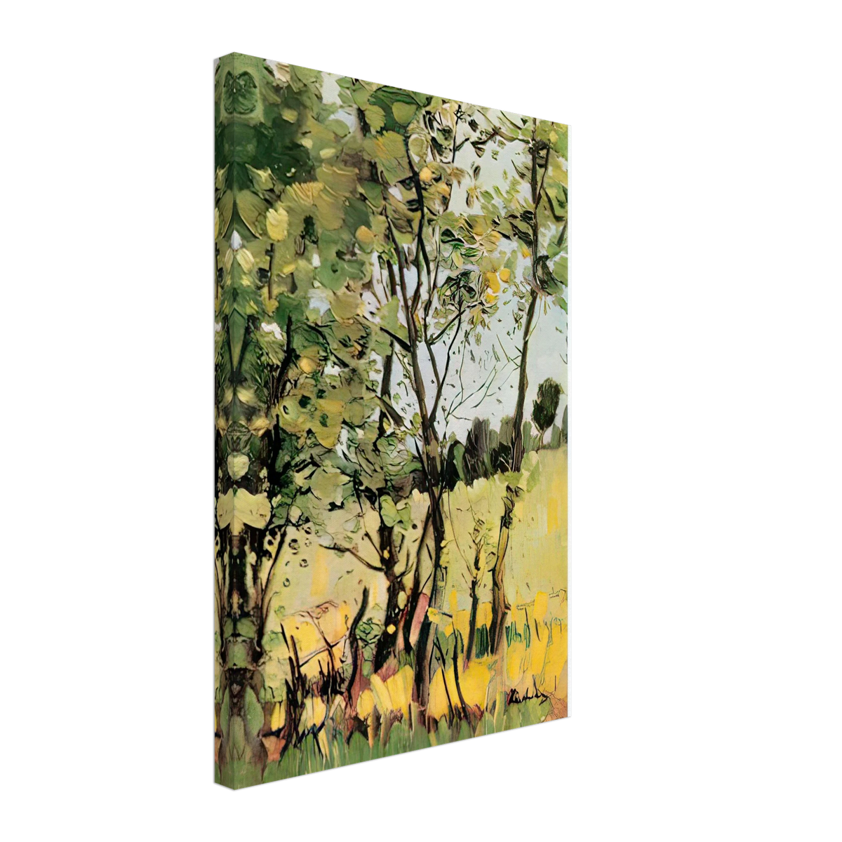 The River Meadow at Poduri by Stefan Luchian, canvas