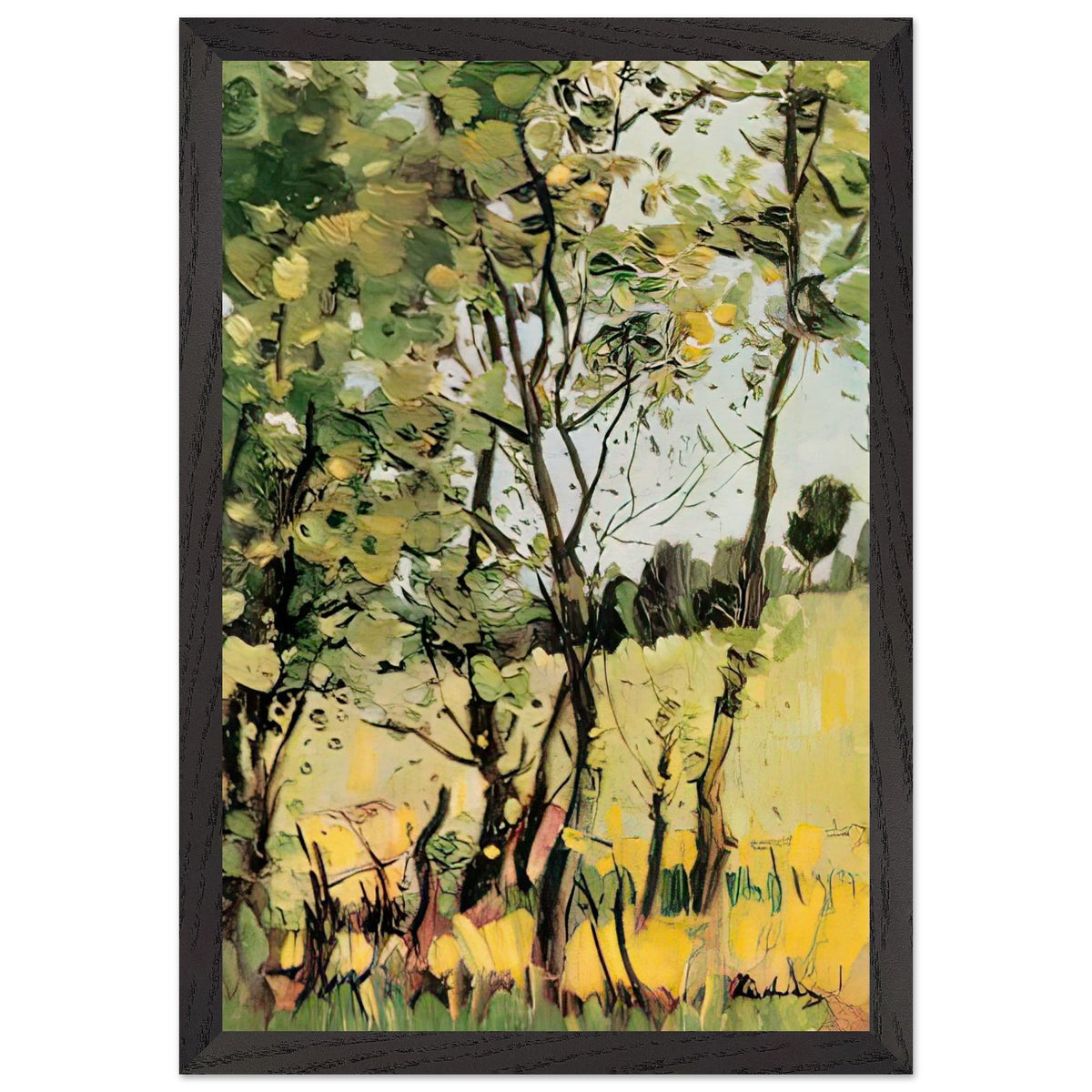 The River Meadow at Poduri by Stefan Luchian, framed poster, view 2