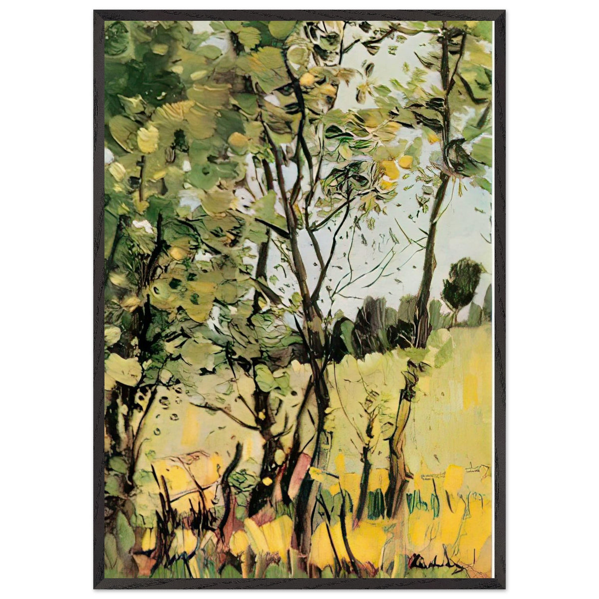 The River Meadow at Poduri by Stefan Luchian, framed poster, view 3