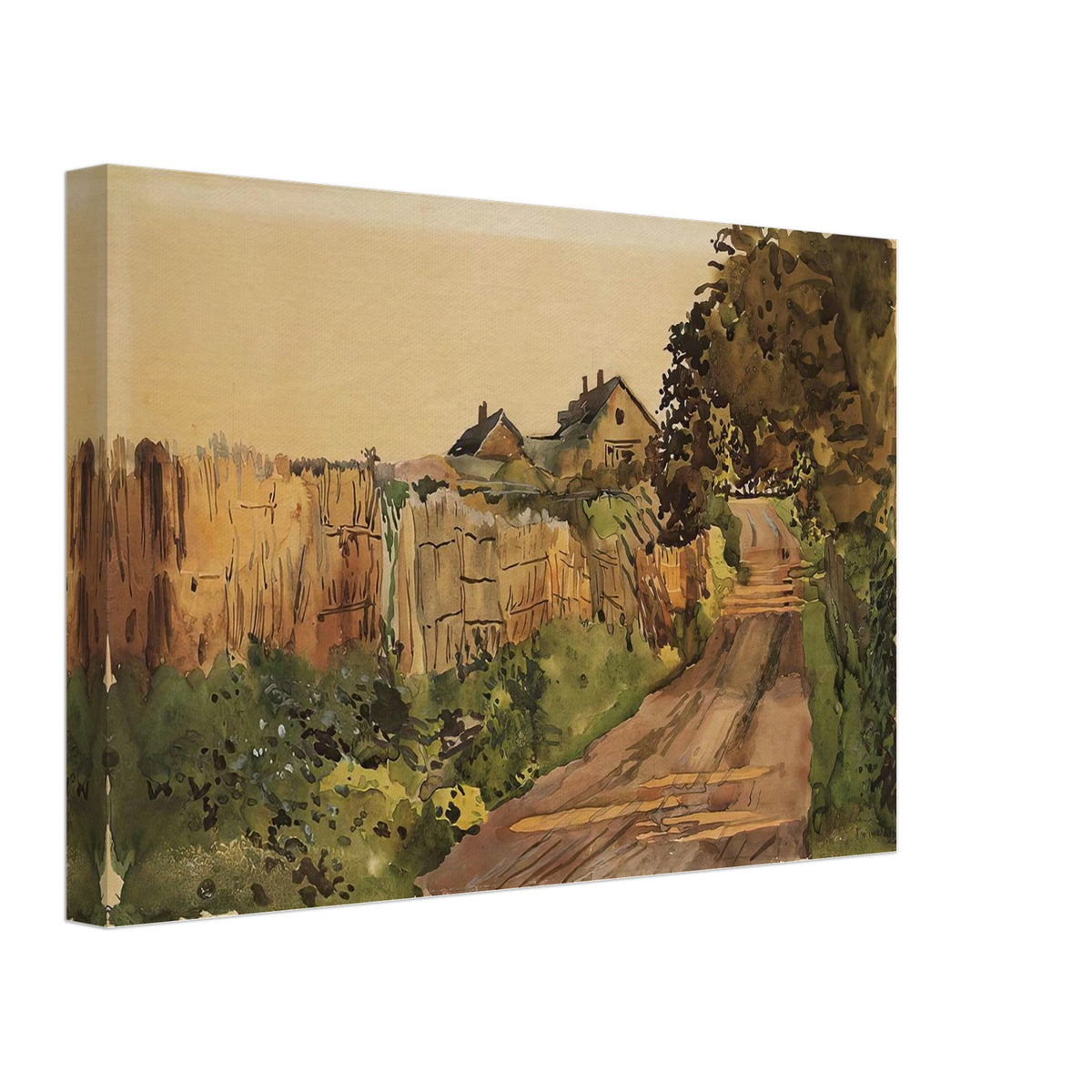 The Road in the Country by Konstantin Somov, canvas, view 2