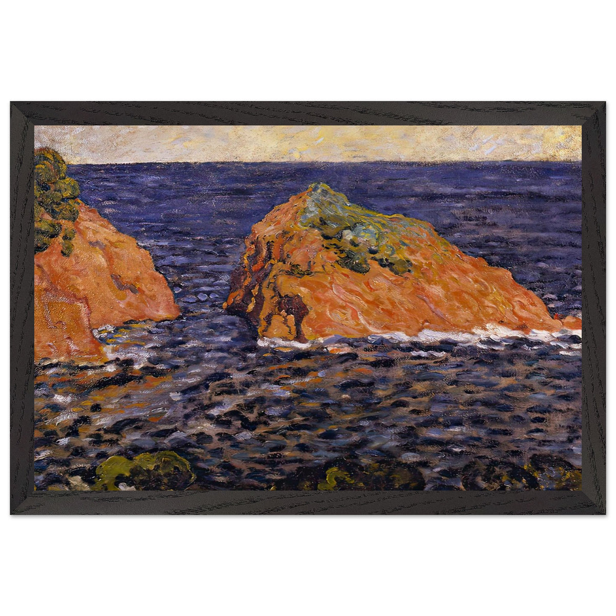 The Rock in the Sea by Louis Valtat, framed poster, view 2