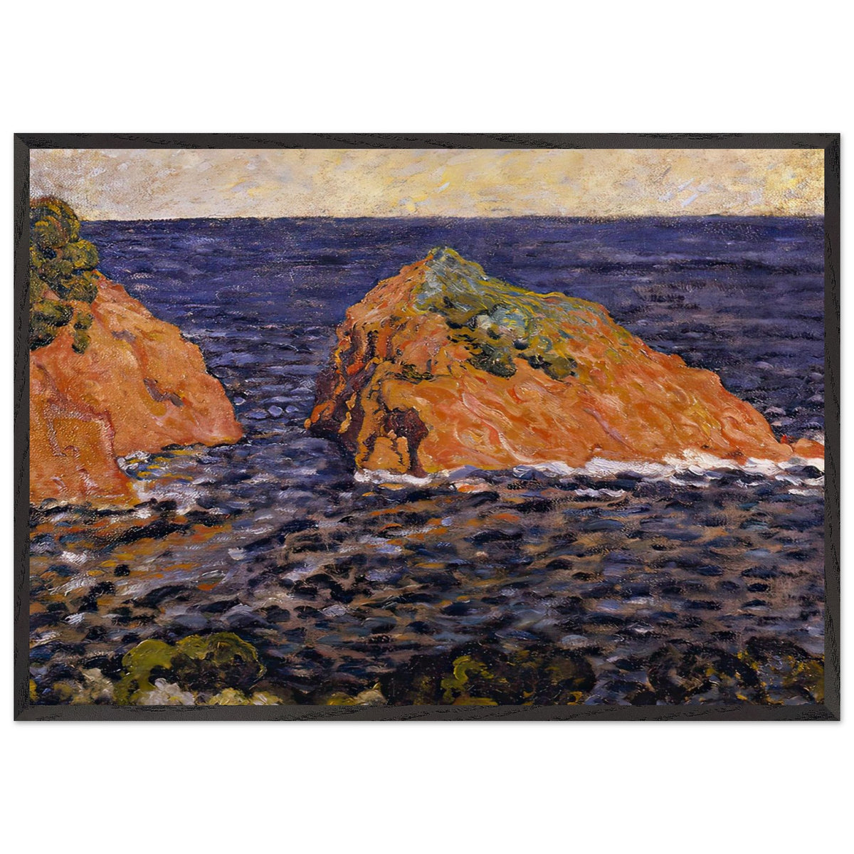 The Rock in the Sea by Louis Valtat, framed poster, view 3