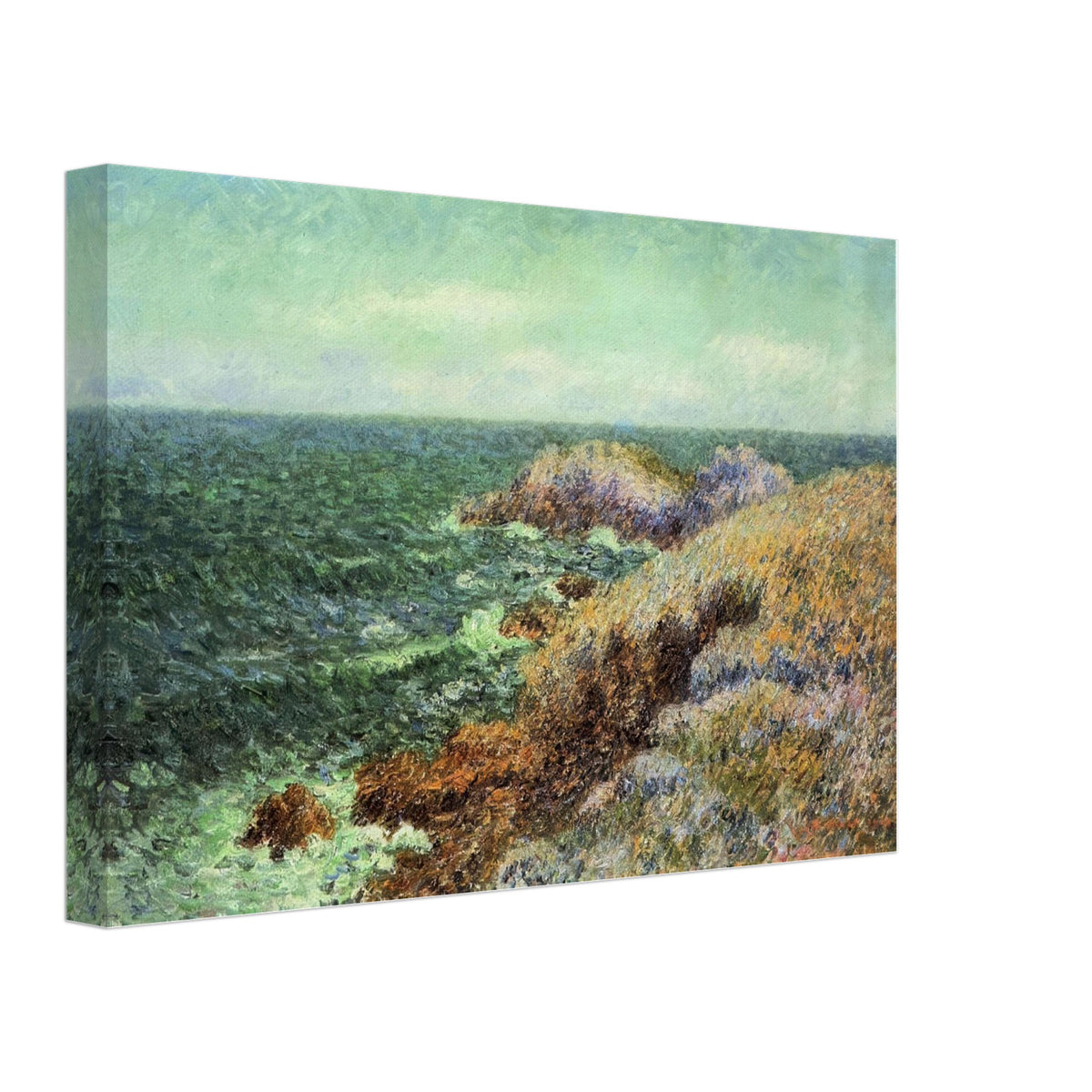The Rocks of Saint Lunaire by Gustave Loiseau, canvas, view 2
