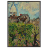 The Sacred Heart Seen from the Garden of Rue Cortot by Suzanne Valadon, framed poster, view 3
