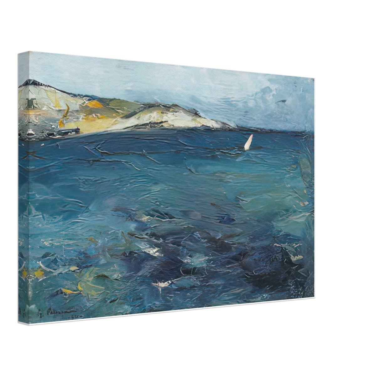 The Sea at Kavarna by Gheorghe Petrascu, canvas