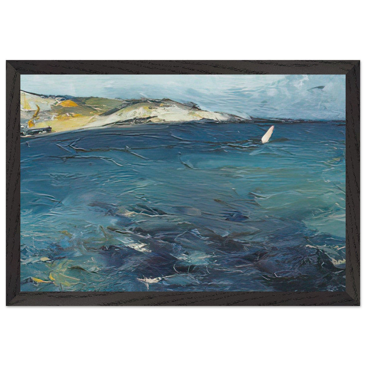 The Sea at Kavarna by Gheorghe Petrascu, framed poster, view 2
