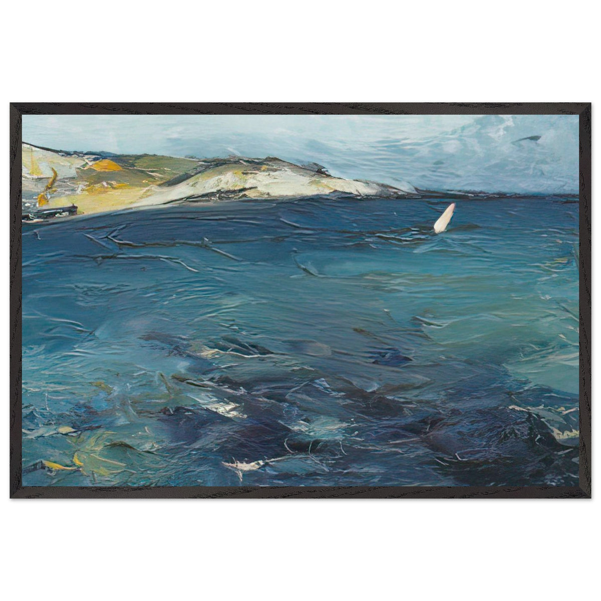 The Sea at Kavarna by Gheorghe Petrascu, framed poster