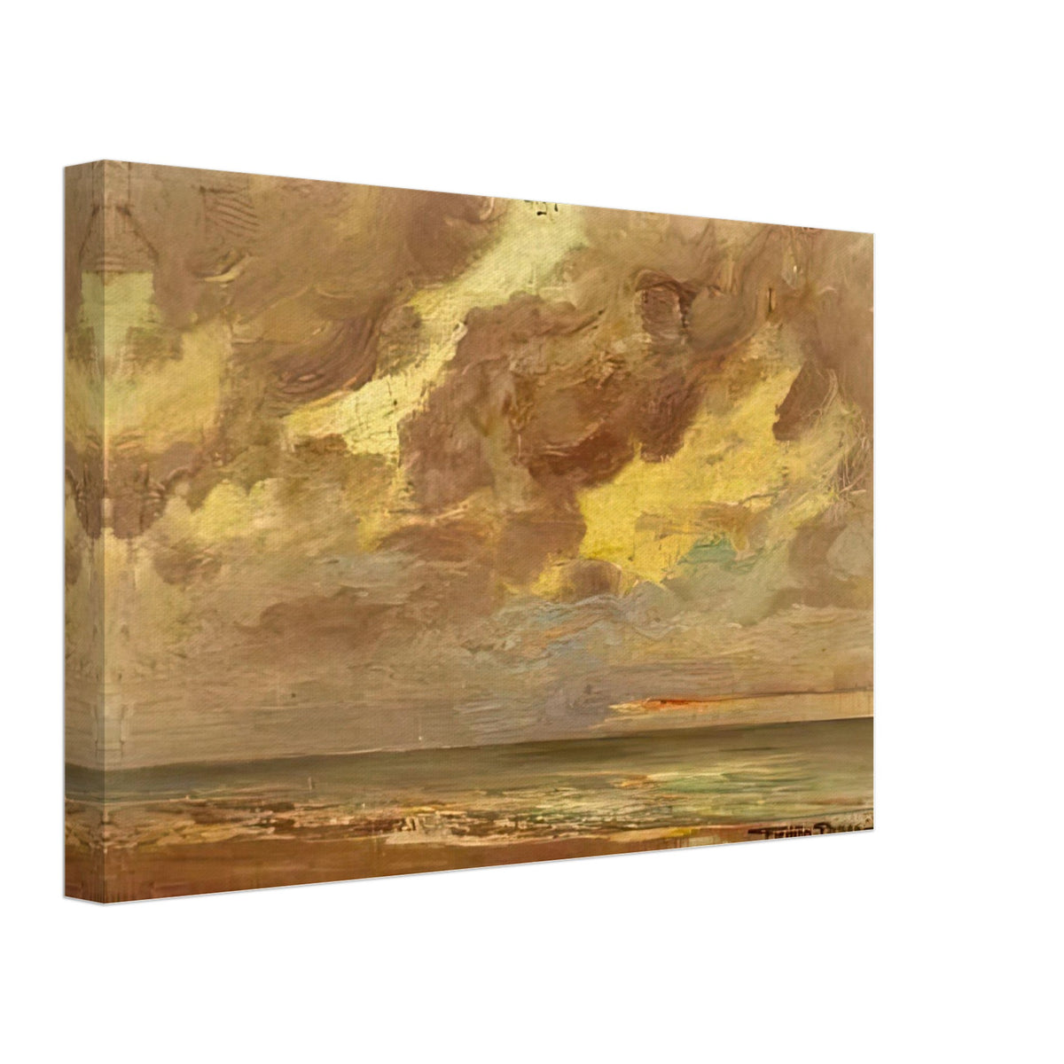 The Sea by Firmin Baes, canvas, view 2